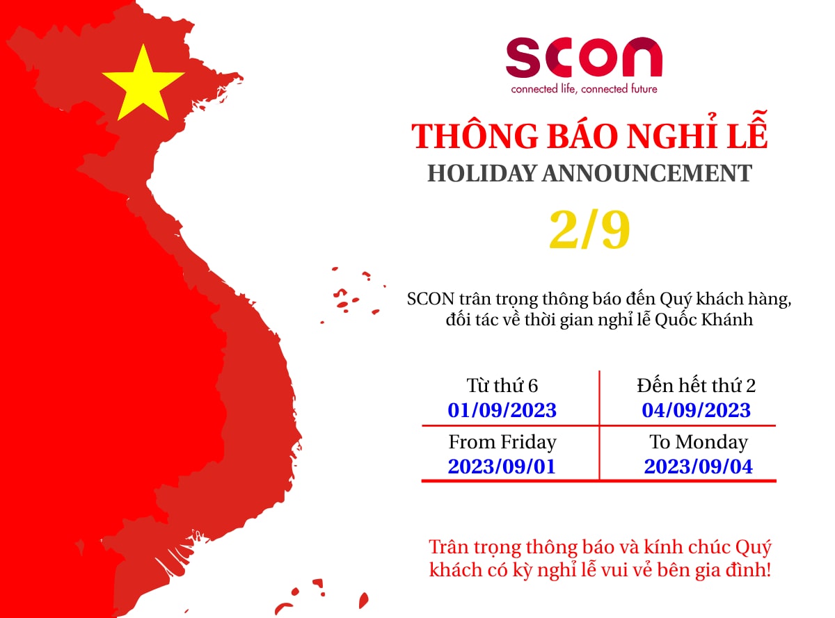 Thông báo nghỉ lễ Quốc Khánh Việt Nam